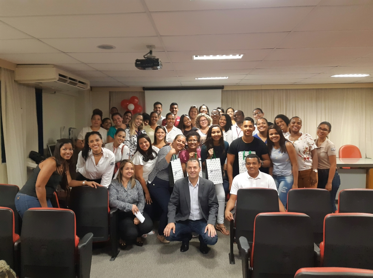 André Pimentel com turma de participantes do treinamento